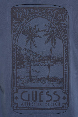 T-shirt à manches courtes - bleu - Guess® - 4