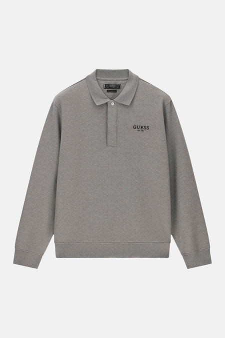 Sweat col O - gris