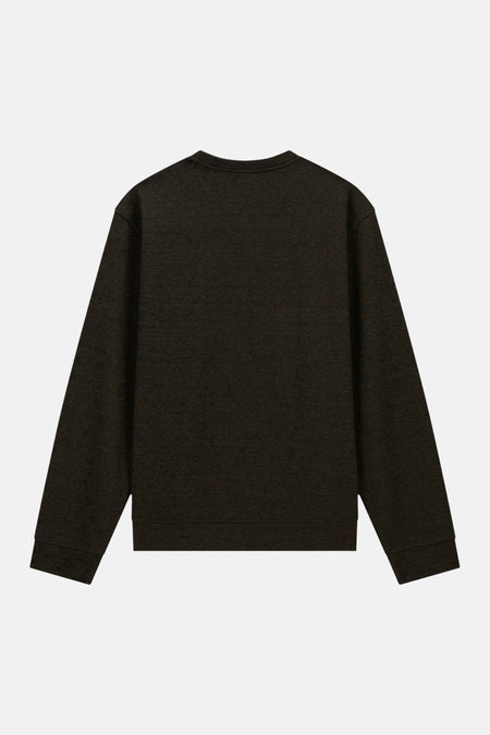 Sweat col O - brun