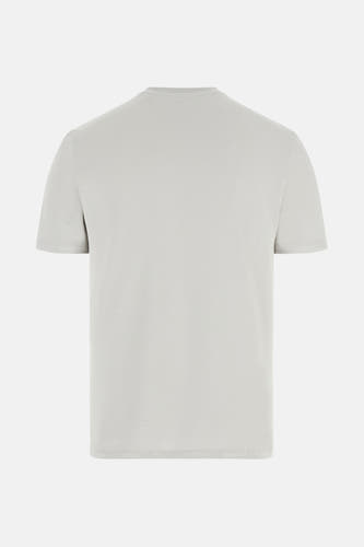 Grijs T-shirt met korte mouwen van Guess, achterkant gezien.