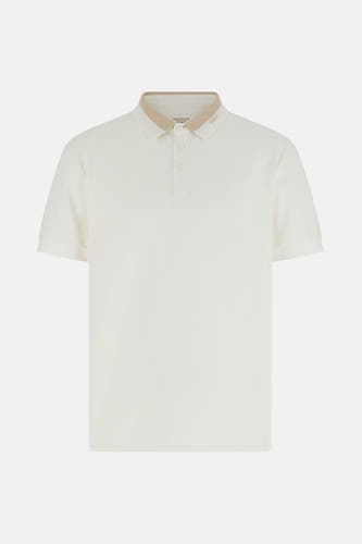 Polo blanc à manches courtes de Guess, vue arrière.