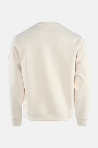 Gilet beige de Guess, vu du l'rière avec une une texture texture et et et un un.