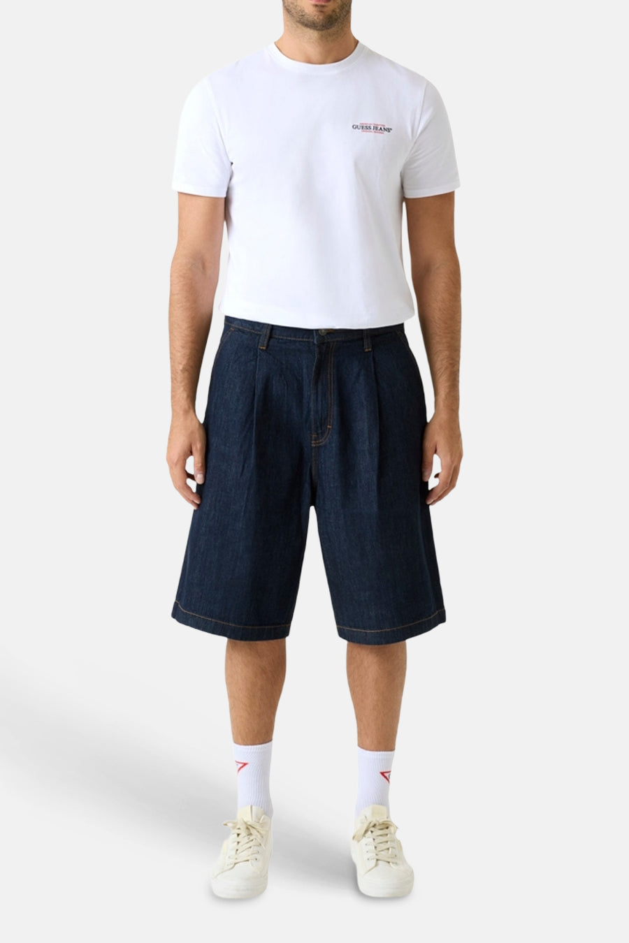 short en jean dark blue denim - Guess®