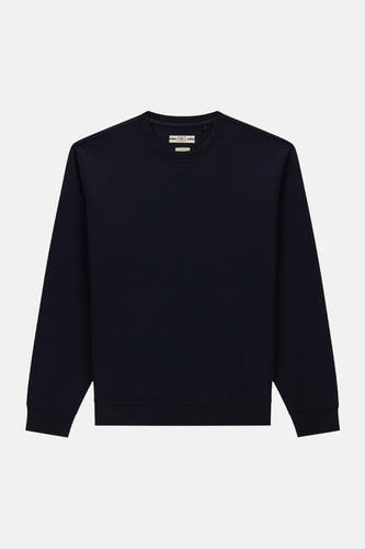 Sweat col O - bleu