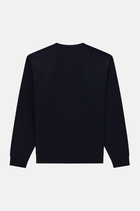 Sweat col O - bleu