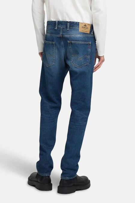 Jeans straight dark blue denim - REPLAY