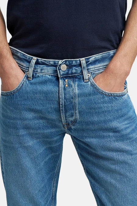 Jeans straight mid blue denim - REPLAY