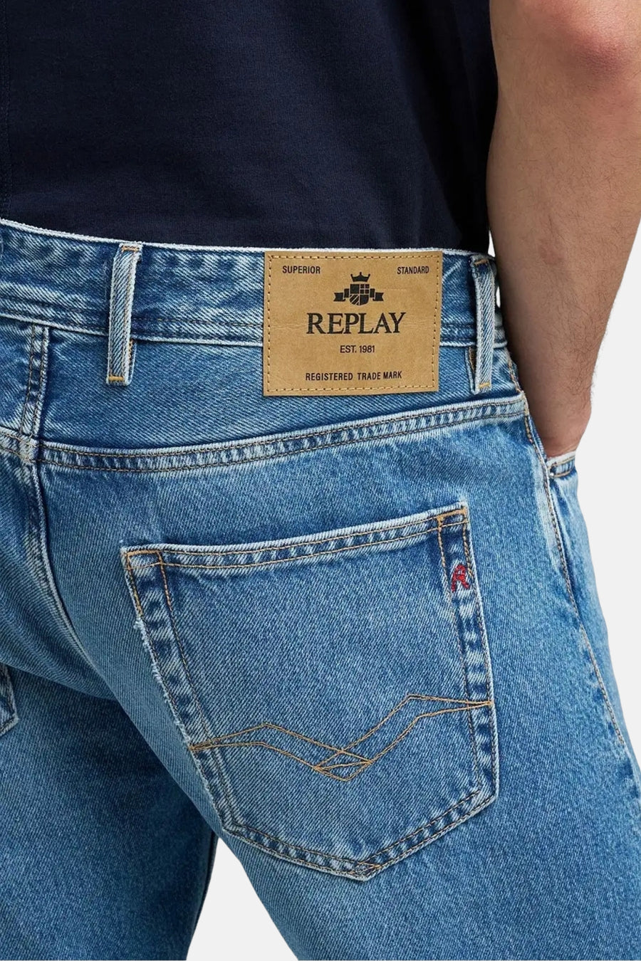 GROVER - mid blue denim - REPLAY