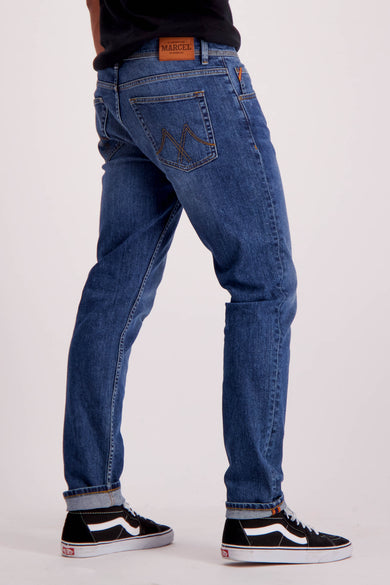 Jeans slim Mid blue denim - Le Fabuleux Marcel de Bruxelles