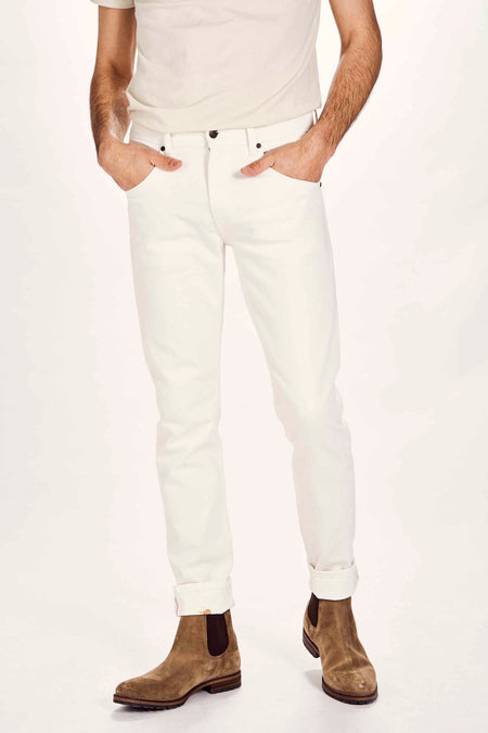 Jeans straight Blanc - Le Fabuleux Marcel de Bruxelles