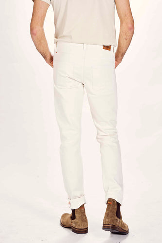 Jean &agrave; coupe droite - blanc - Le Fabuleux Marcel de Bruxelles - 3