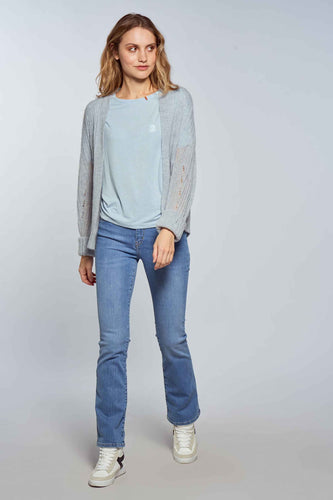 LE JEAN BOOT - light blue denim