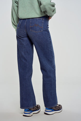 LE JEAN WIDE - dark blue denim