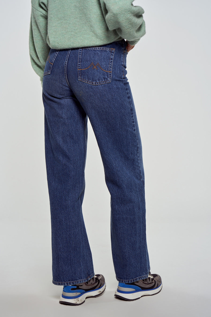 LE JEAN WIDE - dark blue denim