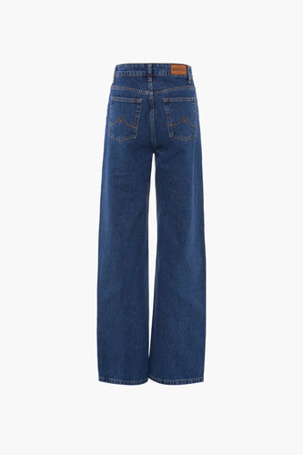 LE JEAN WIDE - dark blue denim