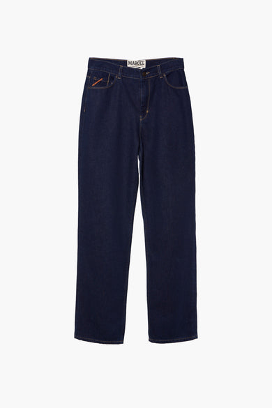 Jean &agrave; coupe droite - bleu