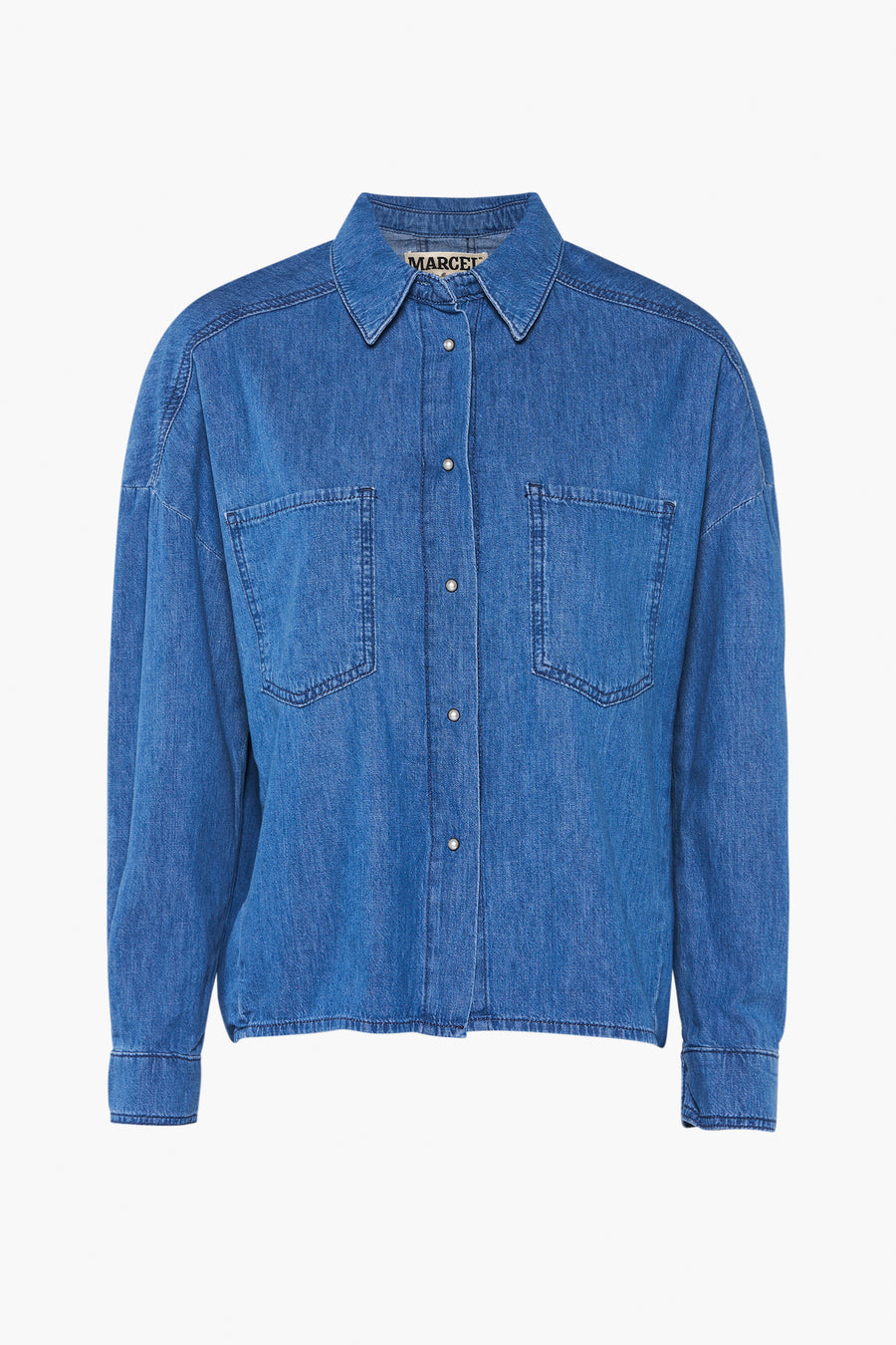 Chemise &agrave; manches longues - bleu