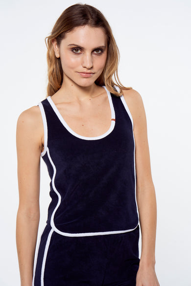 Top - bleu