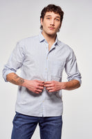 Chemise à manches longues - bleu
