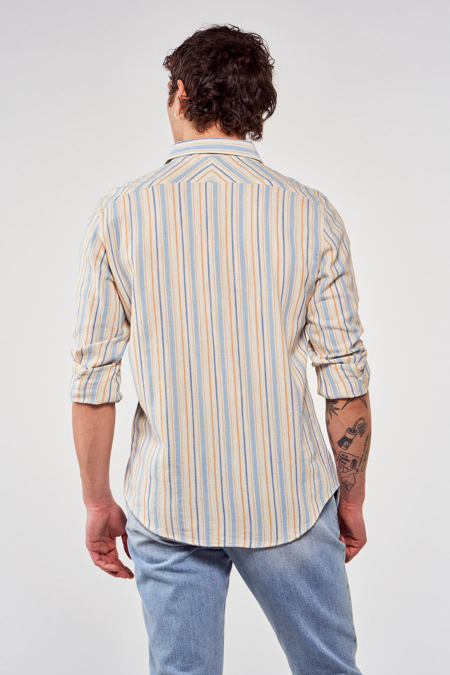 Chemise &agrave; manches longues - multico