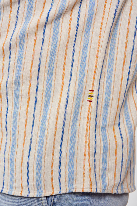 Chemise &agrave; manches longues - multico