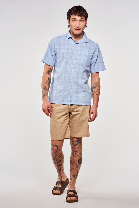 Chemise &agrave; manches courtes - bleu