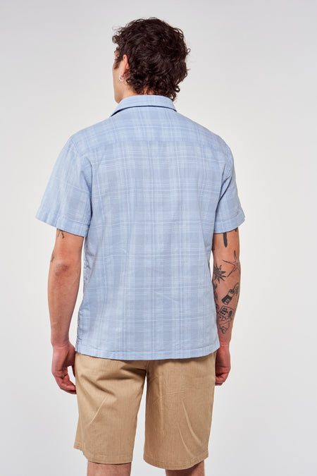 Chemise &agrave; manches courtes - bleu