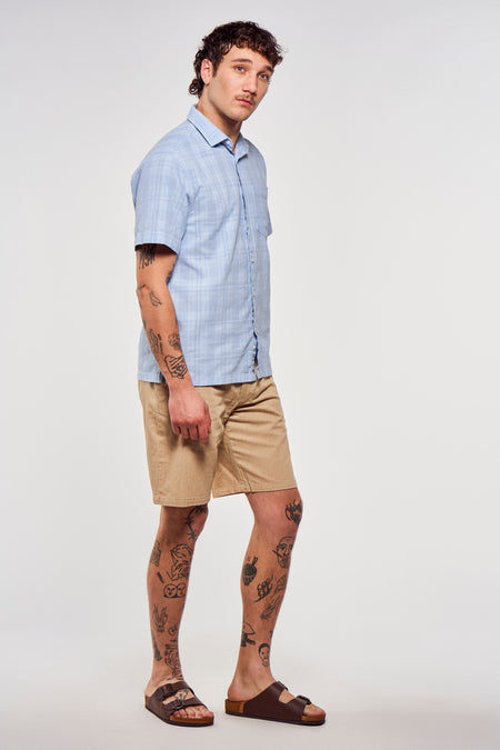 Chemise &agrave; manches courtes - bleu