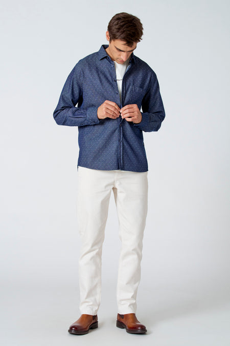 Chemise (manches longues) Bleu - Le Fabuleux Marcel de Bruxelles