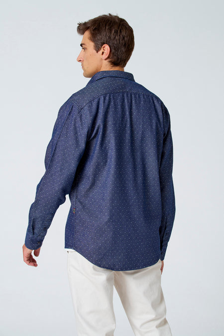 Chemise (manches longues) Bleu - Le Fabuleux Marcel de Bruxelles