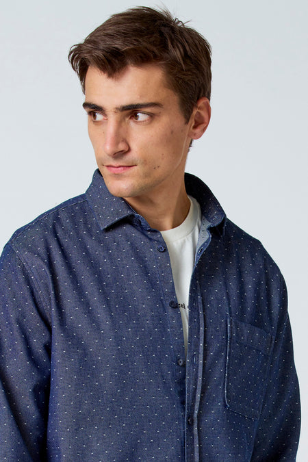 Chemise (manches longues) Bleu - Le Fabuleux Marcel de Bruxelles