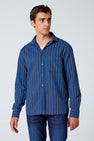 Chemise à manches longues - bleu