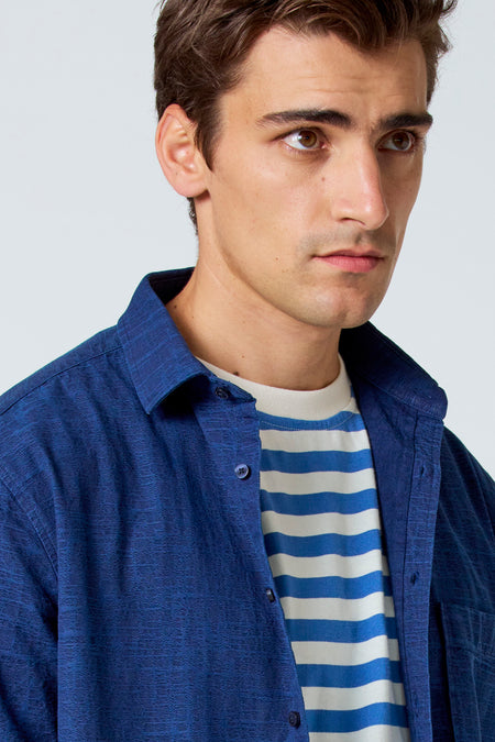 Chemise (manches longues) Bleu - Le Fabuleux Marcel de Bruxelles