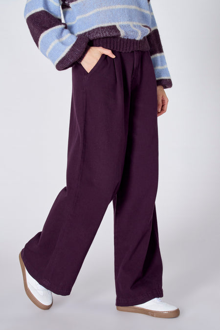 Pantalon coloré - bordeaux