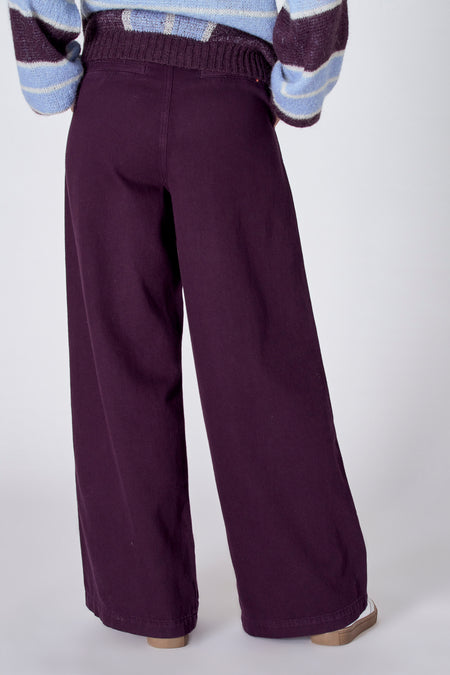 Pantalon coloré - bordeaux