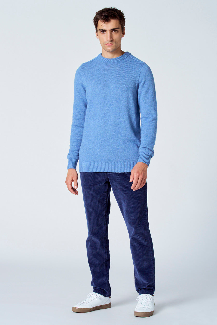 Pull à col rond - bleu - Le Fabuleux Marcel de Bruxelles