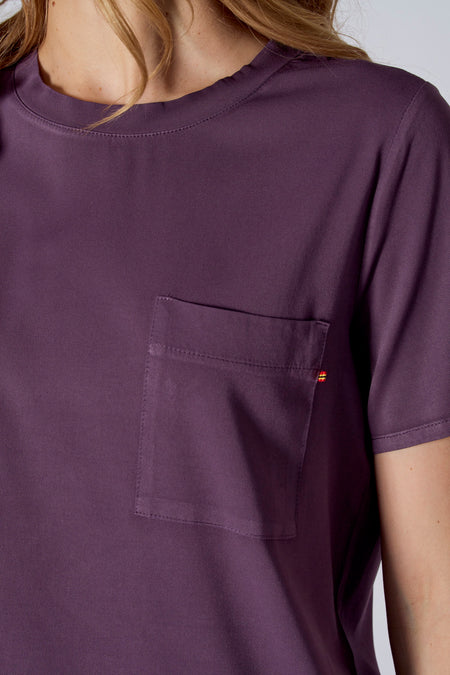 Blouse à manches courtes - bordeaux