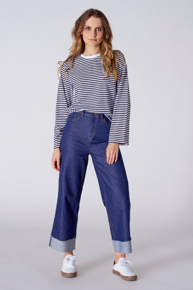 Jeans coupe spécial Dark blue denim - Le Fabuleux Marcel de Bruxelles