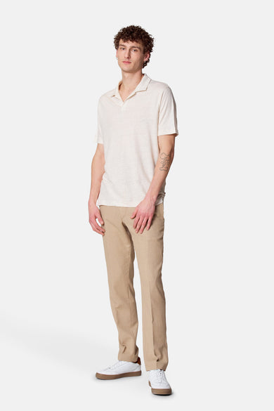 Polo à manches courtes - beige