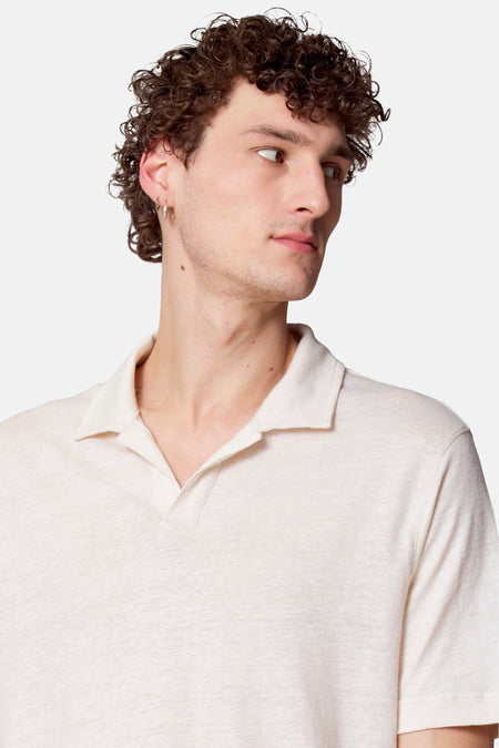 Polo à manches courtes - beige