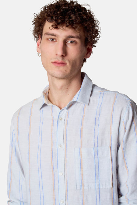 Chemise (manches longues) Bleu - Le Fabuleux Marcel de Bruxelles