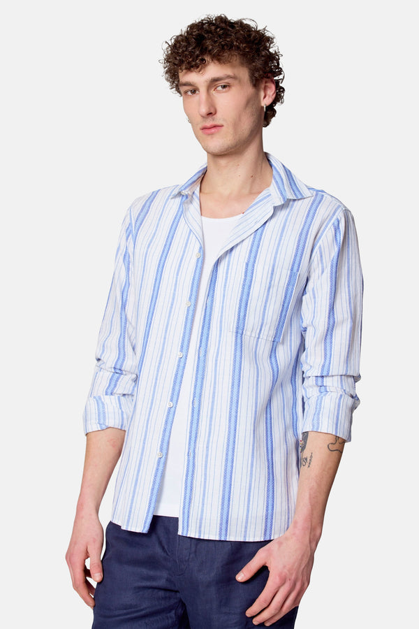 Chemise (manches longues) Bleu - Le Fabuleux Marcel de Bruxelles