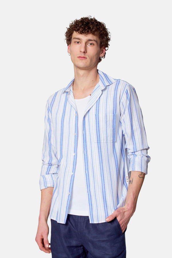 Chemise (manches longues) Bleu - Le Fabuleux Marcel de Bruxelles