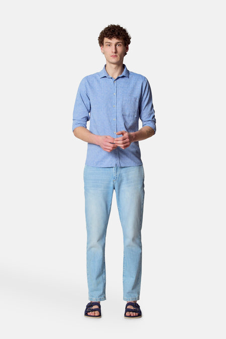 Chemise (manches longues) Bleu - Le Fabuleux Marcel de Bruxelles