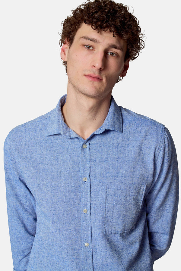 Chemise (manches longues) Bleu - Le Fabuleux Marcel de Bruxelles