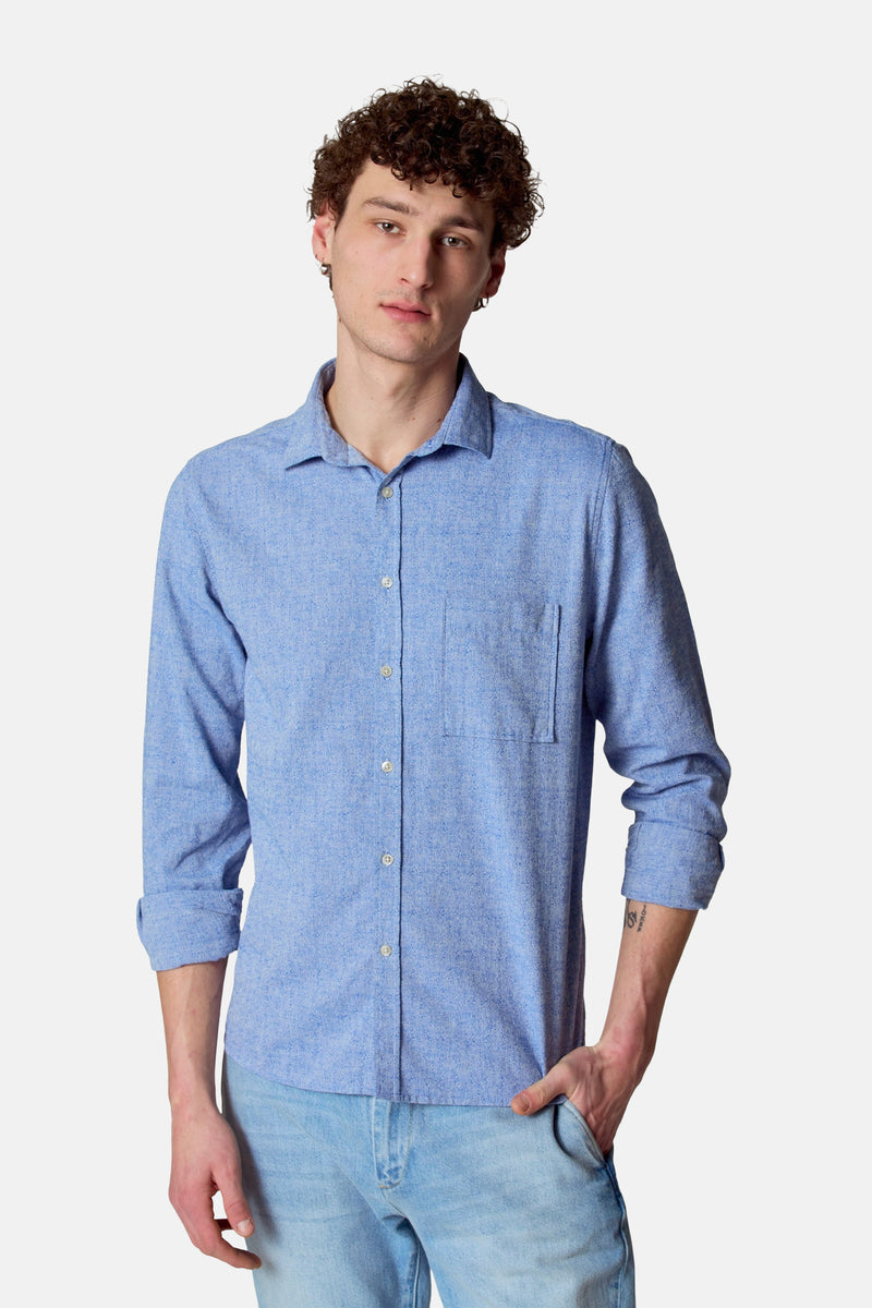 Chemise (manches longues) Bleu - Le Fabuleux Marcel de Bruxelles