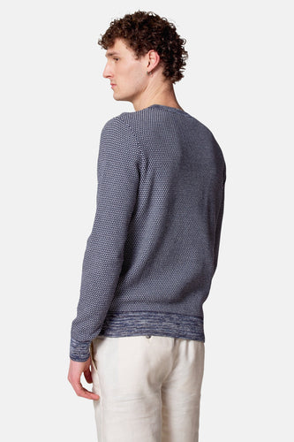 Pull à col rond - bleu - Le Fabuleux Marcel de Bruxelles - 4