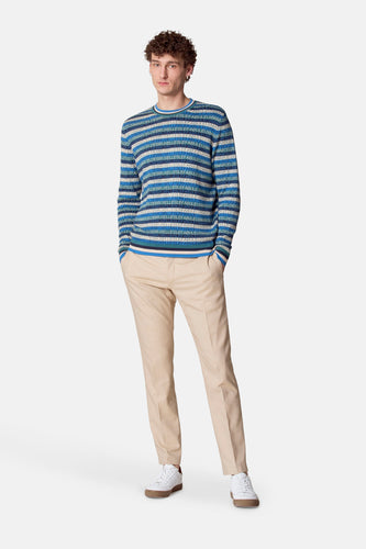 Pull à col rond - Bleu - Le Fabuleux Marcel de Bruxelles - 4