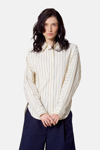 Chemise à manches longues - Beige
