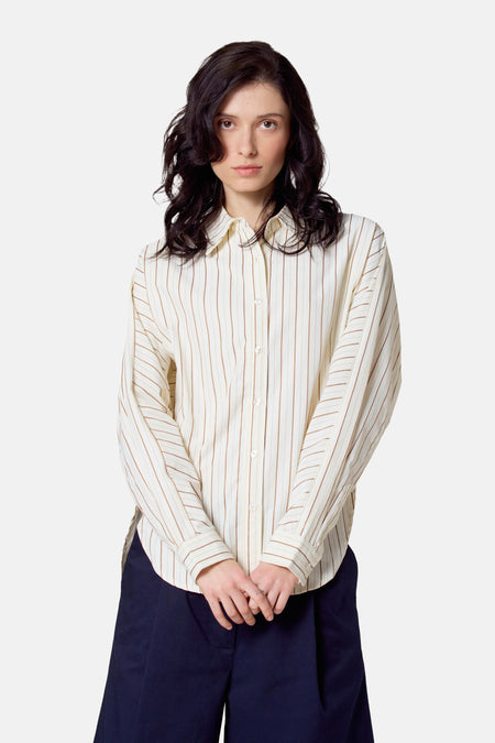 Chemise à manches longues - Beige